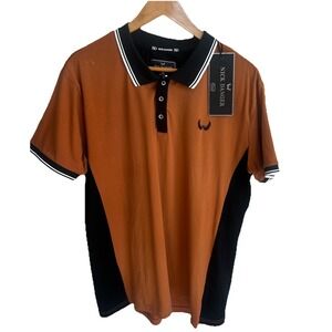 Nick Danger Mens Performance Polo Shirt Size XL Short Sleeve Stretch NWT